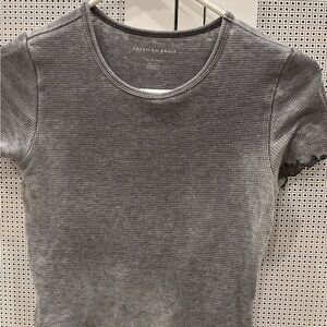 American Eagle Charcoal Ribbed Top